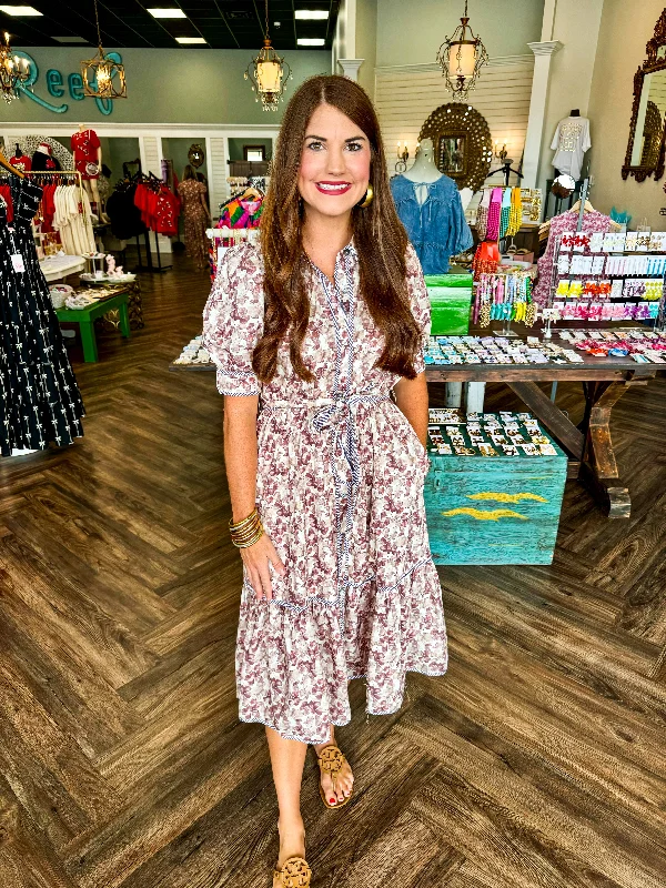 Ariel Button Down Midi Dress