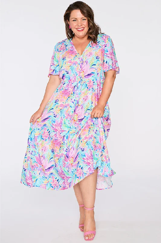 Michelle Rainbow Bloom Dress