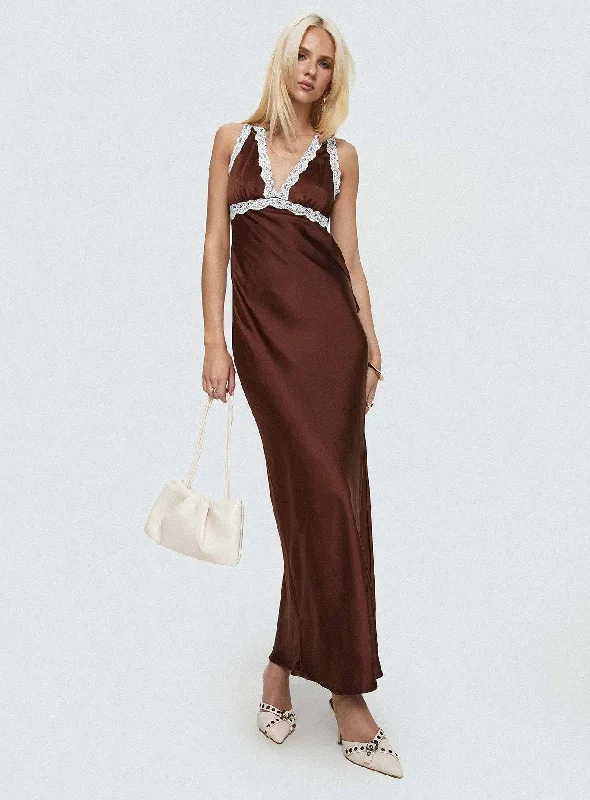 Natassja Maxi Dress Chocolate