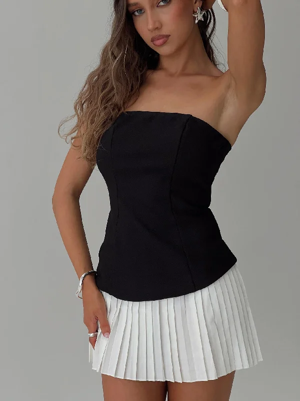 Obsessed Strapless Mini Dress Black