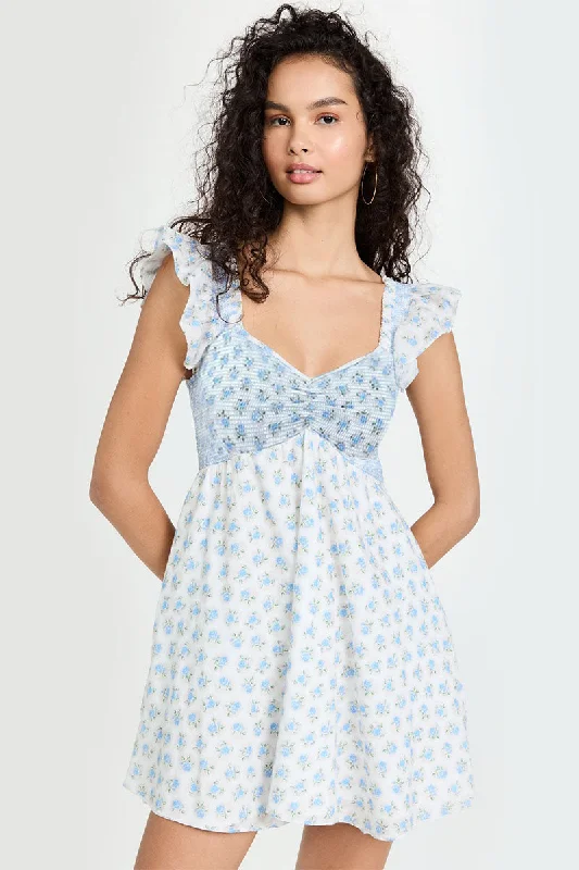 Vacay Floral Print Mini Dress